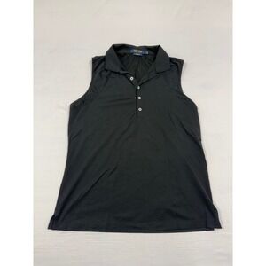 Polo Golf Ralph‎ Lauren Sleeveless Black Polo Shirt Tailored Fit Women's L